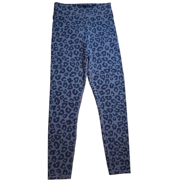 Abercrombie & Fitch Grey & Black Leopard Cheetah Print Leggings Tights Small - Picture 2 of 7